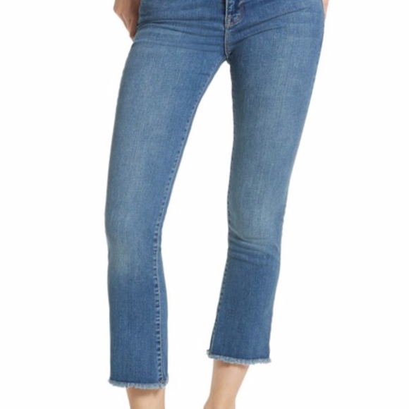 🤍BOGO🤍 Free People High Waist Crop Straight Leg Jeans - Picture 7 of 9
